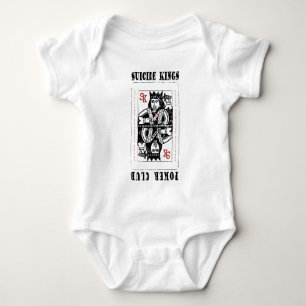 Body Para Bebé Reyes Poker Club Baby Creeper del suicidio