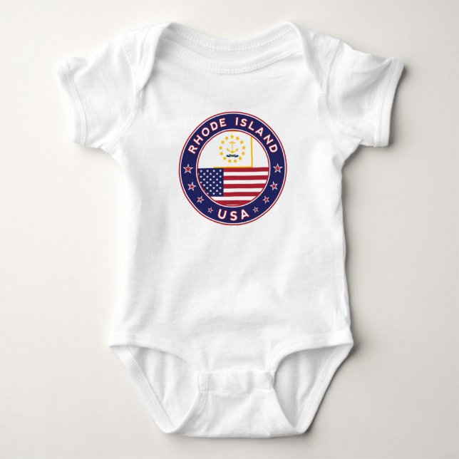 Body Para Bebé Rhode Island t-shirt, legging (Anverso)