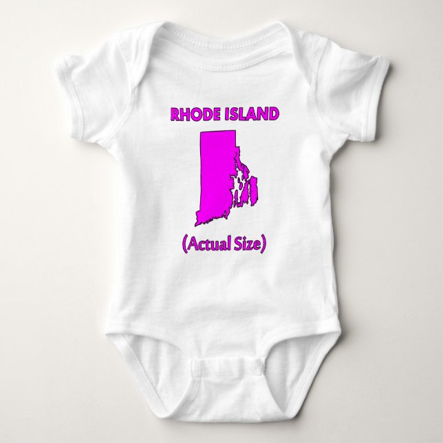 Body Para Bebé Rhode Island - Tamaño Real (Anverso)