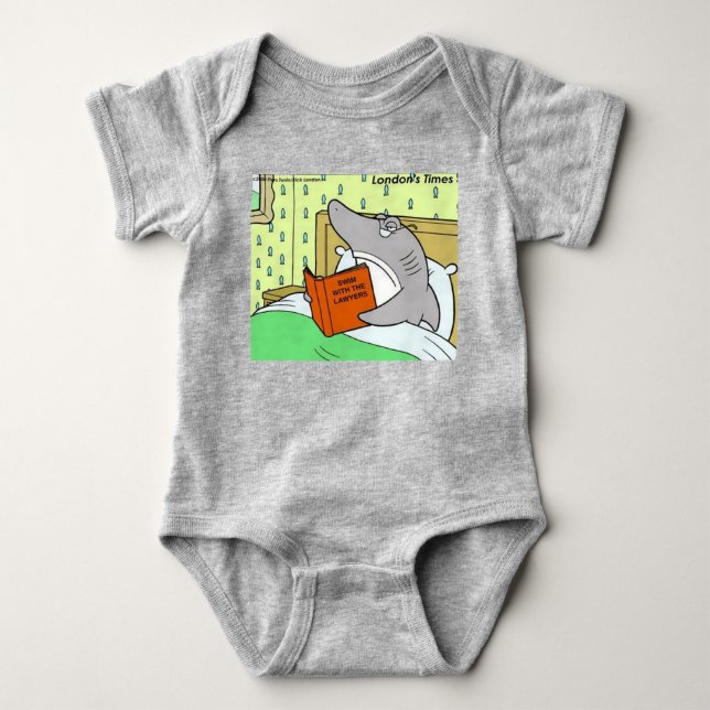 Body Para Bebé Rick London Shark Lawyer Funny (Anverso)