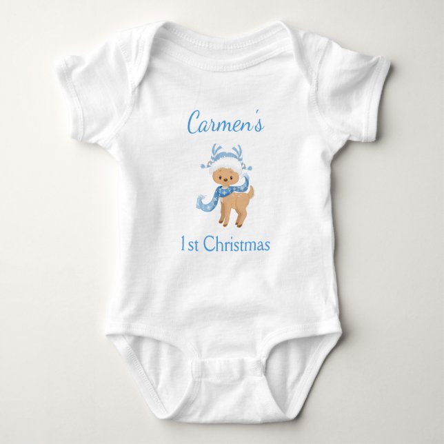 Body Para Bebé Rinfos pequeños Navidades Traje para bebés (Anverso)