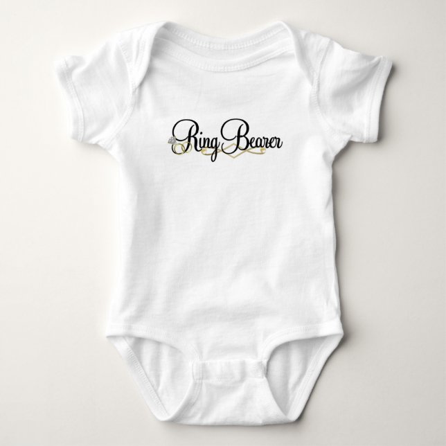 Body Para Bebé Ring Bearer - Boda (Anverso)