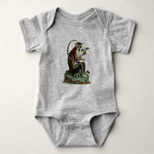 Body Para Bebé Ring-Tail Lemur Baby Bodysuit