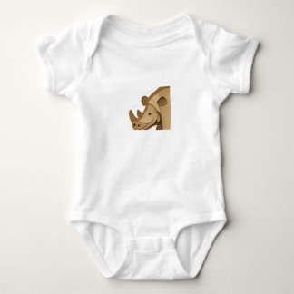 Body Para Bebé Rinoceronte Adorable Peek-a-Boo