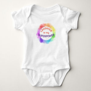 Body Para Bebé risas de babie, traje de cuerpo SUPERPOWER