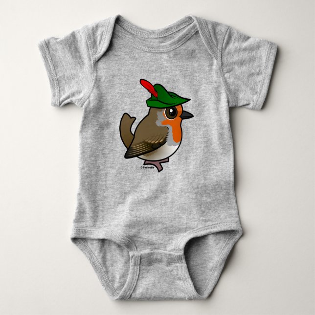 Body Para Bebé Robin Hood europeo Birdorable (Anverso)