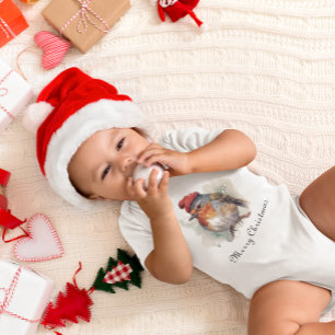 Body Para Bebé Robin Winter Delight, personalizado