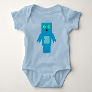 Body Para Bebé Robot azul