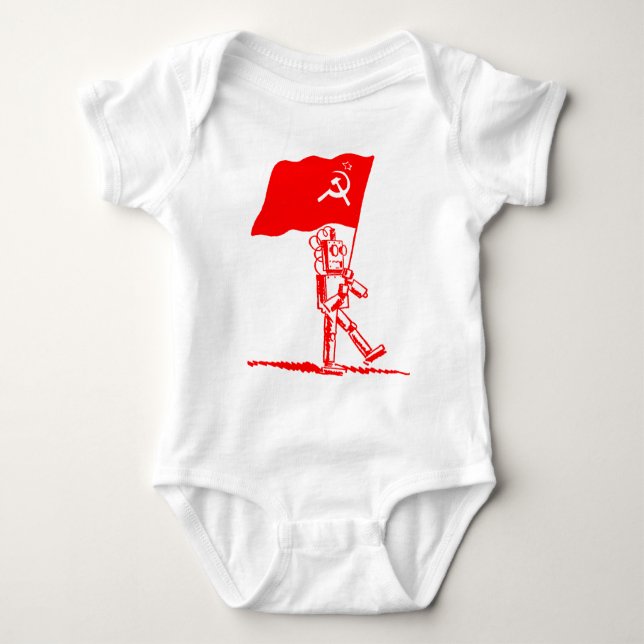 Body Para Bebé Robot comunista (Anverso)