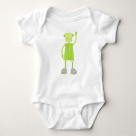 Body Para Bebé Robot Cute, Robot Funny, Robot Silly, Robot Green