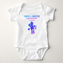 Body Para Bebé Robot Press y Gripper Baby Bodysuit