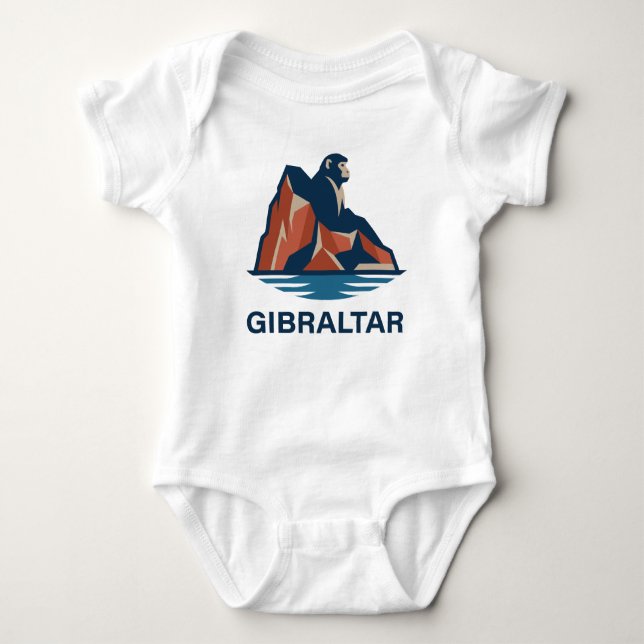 Body Para Bebé Roca de Gibraltar (Anverso)