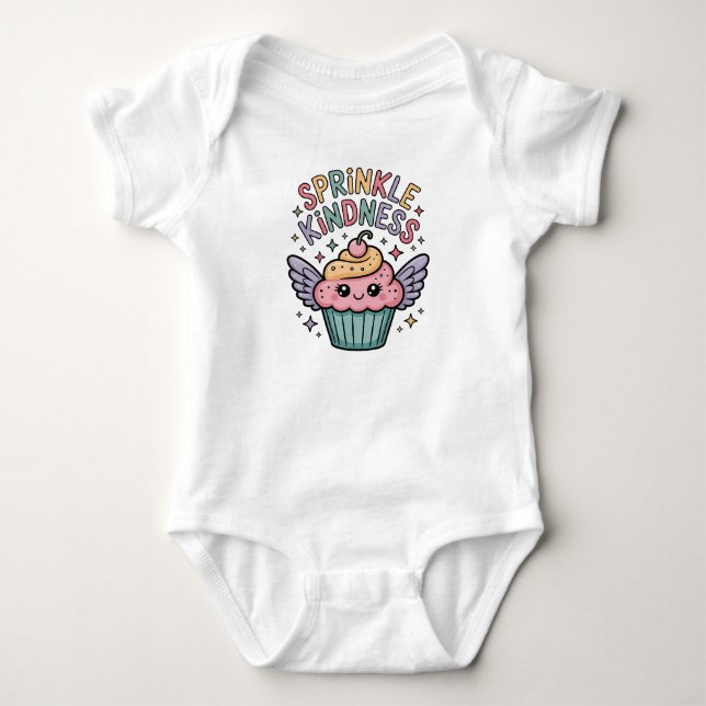 Body Para Bebé Rocía amabilidad | Cupcake (Anverso)