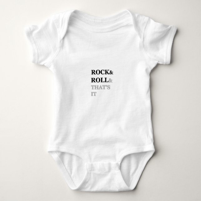 Body Para Bebé Rock and Roll y eso es todo (Anverso)
