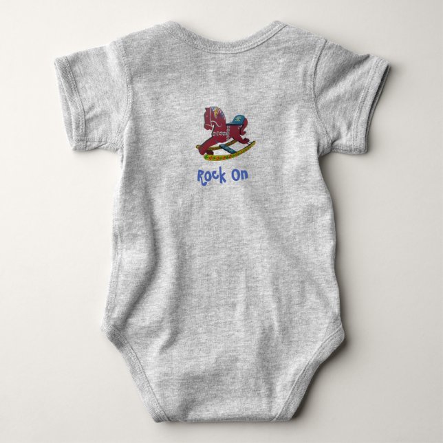 Body Para Bebé Rock On, Rocking Horse (Reverso)