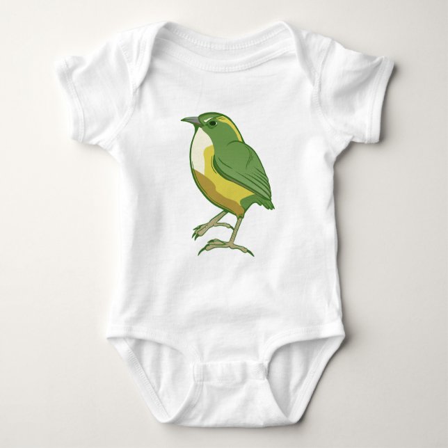 Body Para Bebé Rock Wren New Zealand Bird (Anverso)