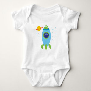 Body Para Bebé Rocket retro