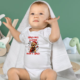 Body Para Bebé Rockstar de Navidad Campana de Esquilas