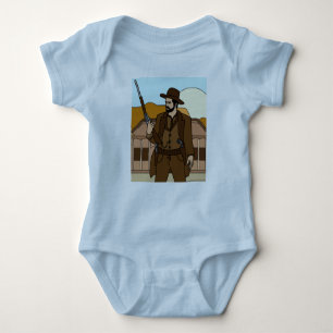 Body Para Bebé Rodeo de retro Wild West Cowboys