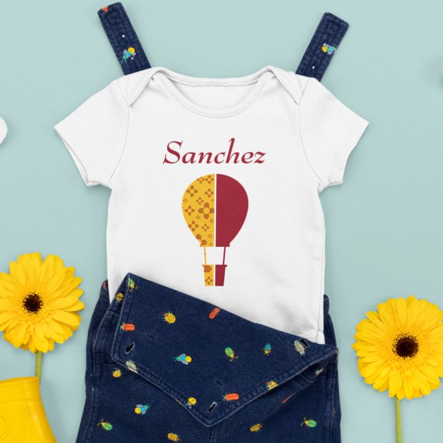 Body Para Bebé Rojo Amarillo Nuevo México Zia Globo de aire calie (Subido por el creador)