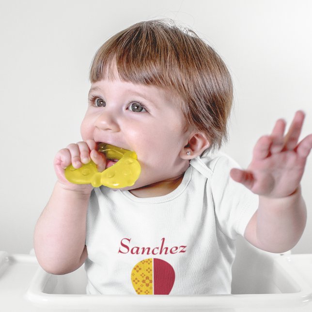 Body Para Bebé Rojo Amarillo Nuevo México Zia Globo de aire calie (Subido por el creador)