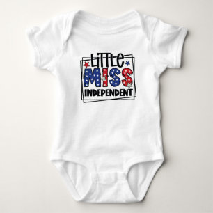 BODY PARA BEBÉ ROJO AZUL BLANCO PATRIOTA PEQUEÑA PERSONA INDEPEND