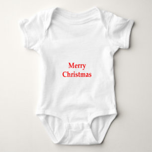 Body Para Bebé Rojo de las Felices Navidad los regalos de Zazzle