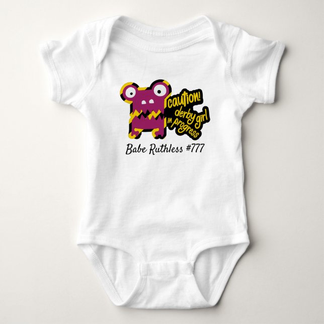 Body Para Bebé Roller Derby Baby Bodysuit - ¡Personalízalo! (Anverso)