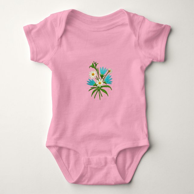 Body Para Bebé Romantic Floral Bouquet – Botanical Fantasy Baby B (Anverso)