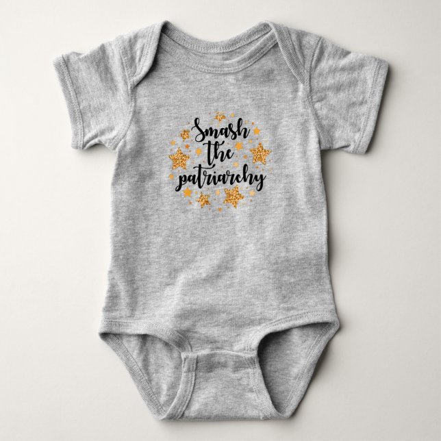 Body Para Bebé ¡Rompa El Patriarcado! Baby Bodysuit (Anverso)