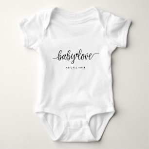 Body Para Bebé Romper con amor infantil en escritura moderna