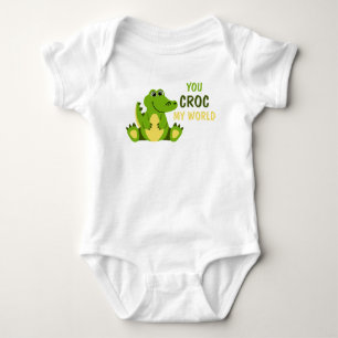 Body Para Bebé Romper de Cocodrilo y Aligator para Bebé You Croc