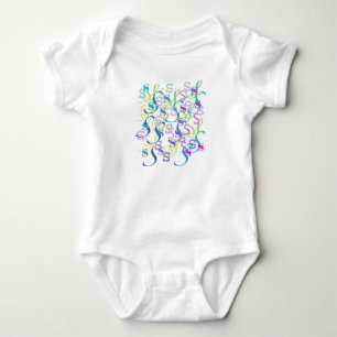 Body Para Bebé Romper de confeti de letras "S" para bebé