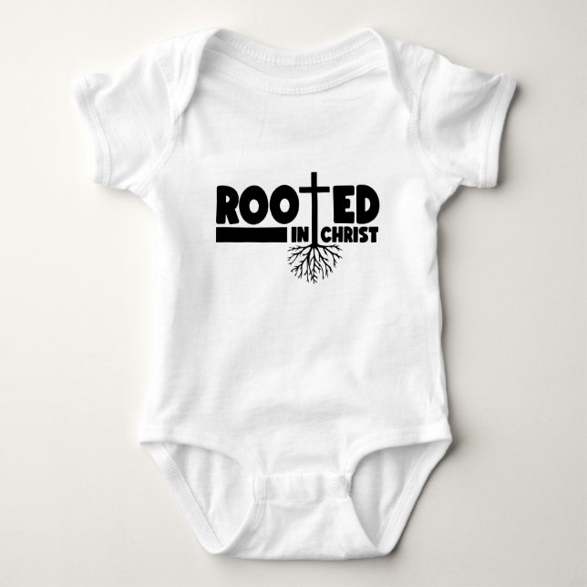 Body Para Bebé Rootado en Cristo (Anverso)