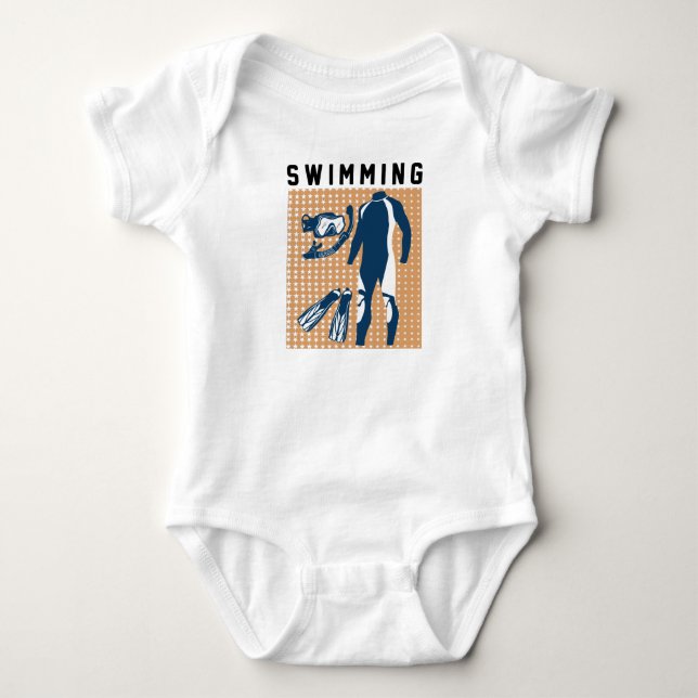 Body Para Bebé Ropa de baño y gafas (Anverso)