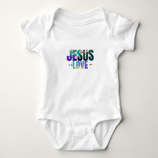 Body Para Bebé ropa de bebé de amor de Jesús  (Anverso)