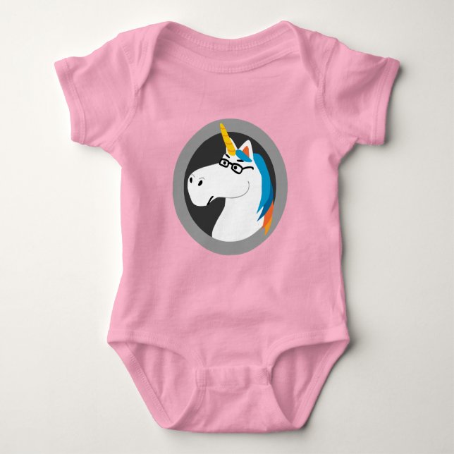 Body Para Bebé Ropa de bebé de Geekicorn (Anverso)