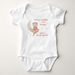 Body Para Bebé Ropa de bebé del oso rosa de la luna