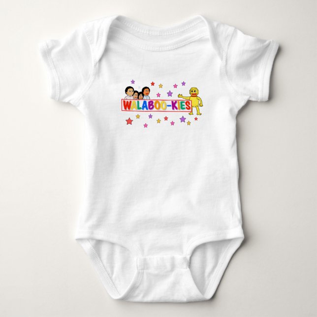 Body Para Bebé Ropa de bebé estrella de Walbookies (Anverso)