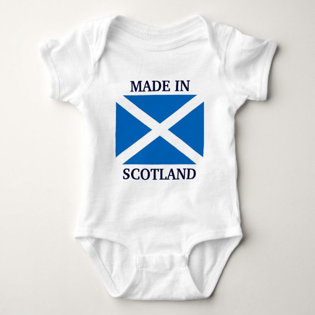 Body Para Bebé Ropa de bebé hecha en Escocia para personalizados (Anverso)