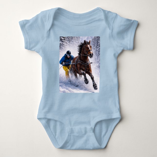 Body Para Bebé Ropa de bebé para caballo de invierno | Bodysuits (Anverso)