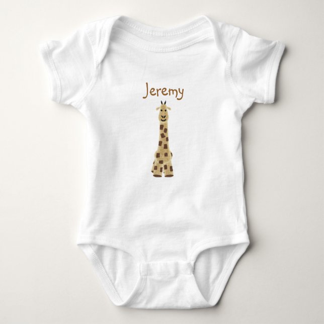 Body Para Bebé Ropa de bebé personalizada - Giraffe (Anverso)