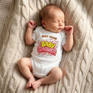 Body Para Bebé Ropa de bebé personalizada para baby shower con no
