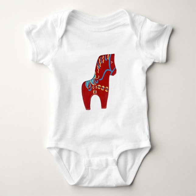 Body Para Bebé Ropa de caballo Red Dala (Anverso)