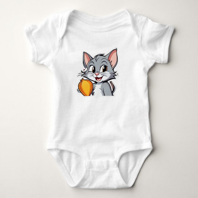 Body Para Bebé Ropa de dibujos animados para bebé (Anverso)