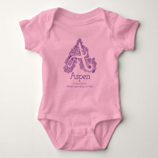Body Para Bebé Ropa de las niñas del nombre y del significado de