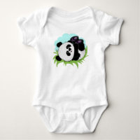 Ropa de nombre de costumbre de Cute Panda
