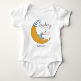 Body Para Bebé Ropa de nombres personalizados de unicornio
