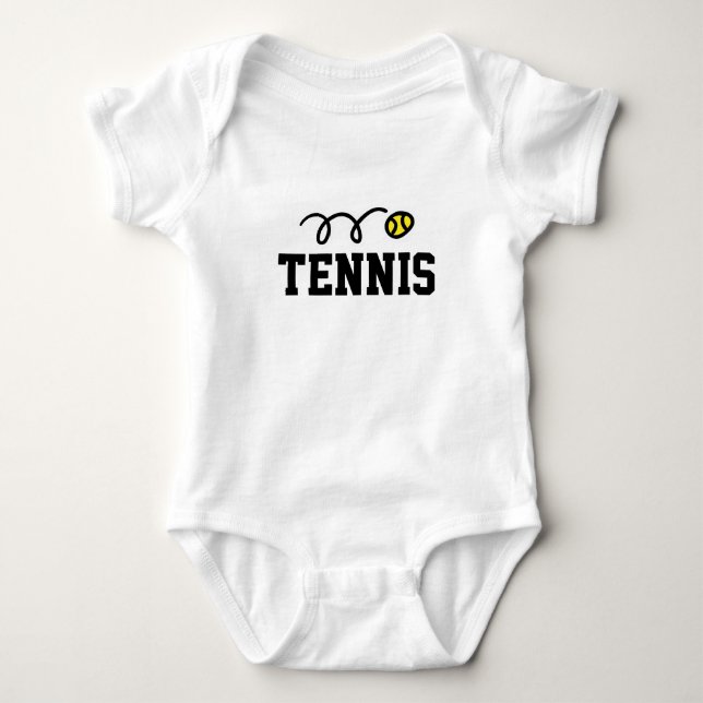 Body Para Bebé Ropa de tenis para bebés y niños pequeños (Anverso)