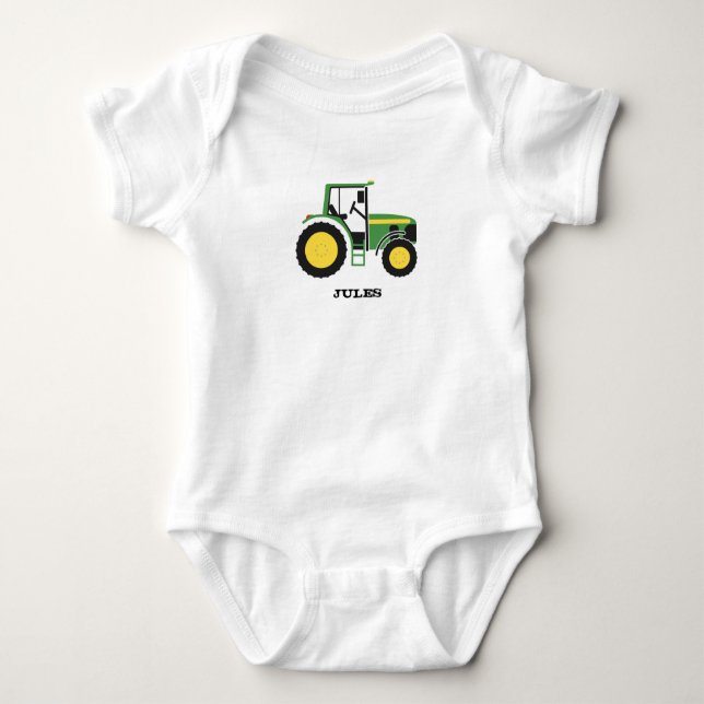 Body Para Bebé Ropa del diseño de GreenTractor (Anverso)